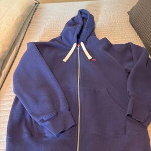 Supreme zip front hoodie size Medium